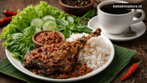 kenikmatan bebek madura dan kopi hitam